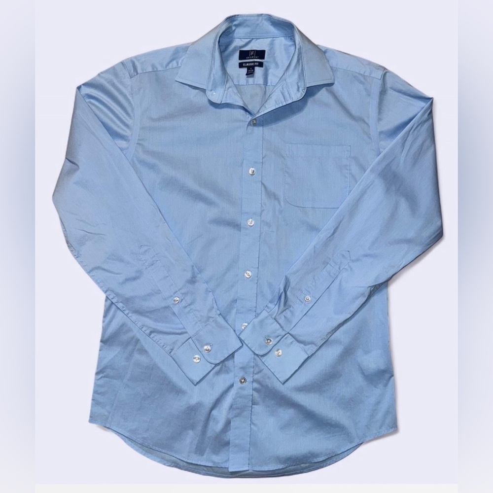 George Light Blue Men's Dress Shirt